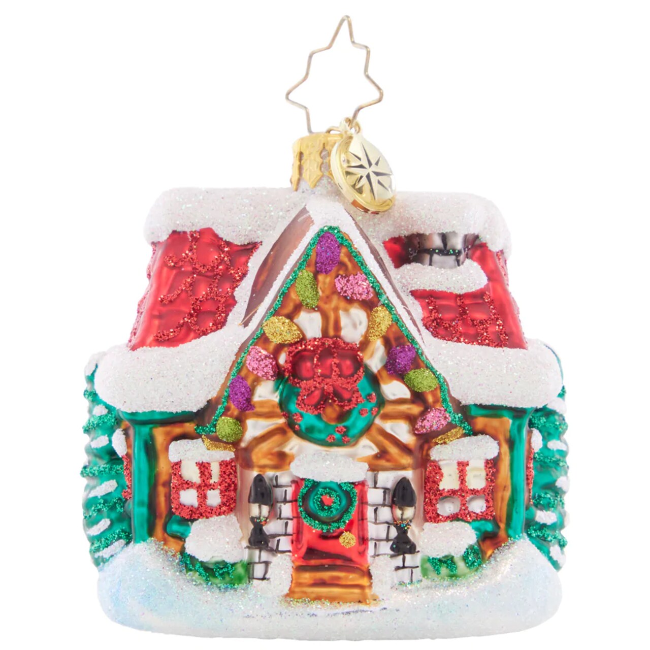 Christopher Radko Christopher Radko The Coziest Cottage Gem Glass Christmas Ornament 1021425